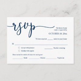 結婚式招待状RSVP、食事オプションカード エンクロージャーカード