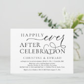 結婚式挙式のみの秘密の祝い、幸せな永遠の祝福 招待状 (スタンド正面)