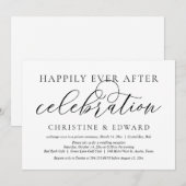 結婚式挙式後の幸せな記念日をお祝いするカード 招待状 (正面/裏面)
