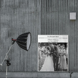 結婚式新聞の楽しいフォトブースの背景 タペストリー