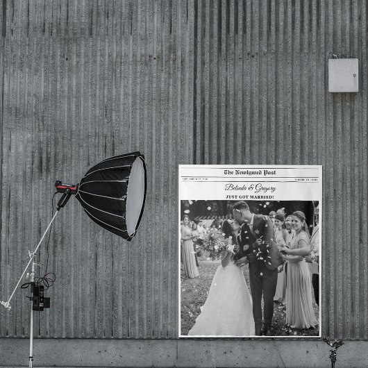 結婚式新聞の楽しいフォトブースの背景 タペストリー