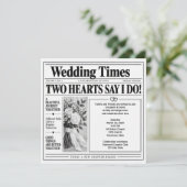 結婚式新聞招待状 招待状 (スタンド正面)
