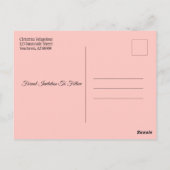 結婚式日付の保存紅葉《写真》ぼけ味フレーミング ポストカード (裏面)