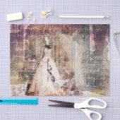 結婚式日反射デコパージュ 薄葉紙 (クラフト)