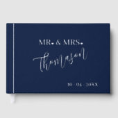 結婚式日日付金ゴールド ゲストブック (正面)