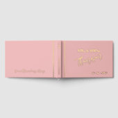 結婚式日日付金ゴールド ゲストブック (全面)