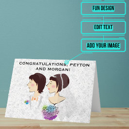 結婚式日祝いカー男女兼用ド カード