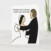 結婚式日祝い踊りカード カード (正面)