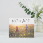 結婚式更新写真 結婚式日程発表 ポストカード (スタンド正面)