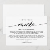 結婚式最新情報 | マイクロウェディングへ 案内状 (正面/裏面)