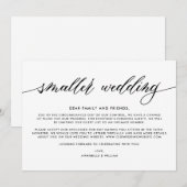 結婚式最新情報 | 少人数での結婚式 案内状 (正面/裏面)