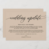 結婚式最新情報 | 少人数の結婚式 案内状 (正面/裏面)