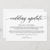 結婚式最新情報 | 少人数の結婚式 案内状 (正面/裏面)