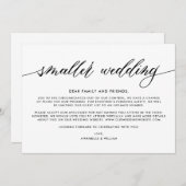 結婚式最新情報 | 少人数の結婚式 案内状 (正面/裏面)
