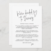 結婚式最新情報 縮小版 フォント 案内状 (正面/裏面)