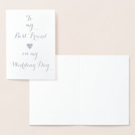 結婚式最高ののホイルカードで友人に 箔カード