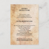 結婚式案内・宿泊情報 挿入カード エンクロージャーカード (裏面)