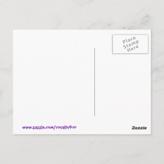 結婚式王室ののTシャツ、マグカップ、ギフトが大好き ポストカード (裏面)