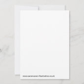 結婚式王室の招待状 招待状 (裏面)