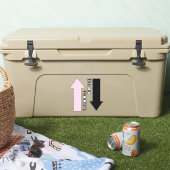 結婚式用シールの花嫁と花婿(矢印あり) シール (クーラー)