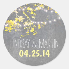 結婚式用シールはストリングライトでシール ラウンドシール