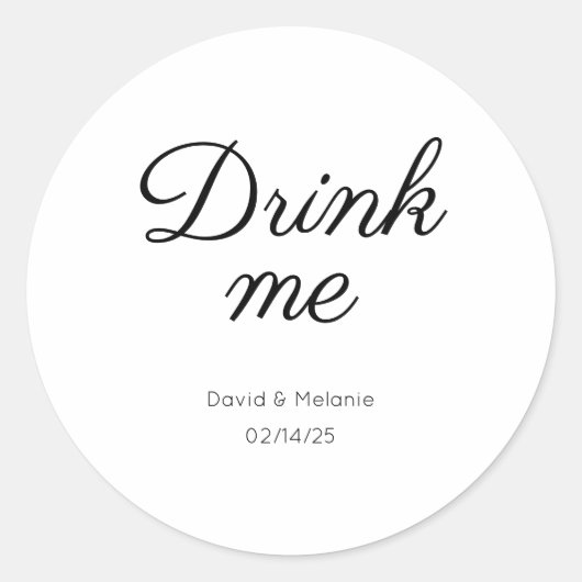 結婚式用シール ラウンドシール (正面)