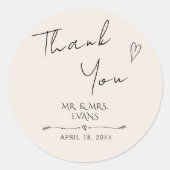 結婚式用シール ラウンドシール (正面)