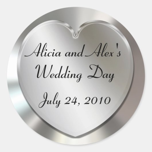 結婚式用シール ラウンドシール (正面)