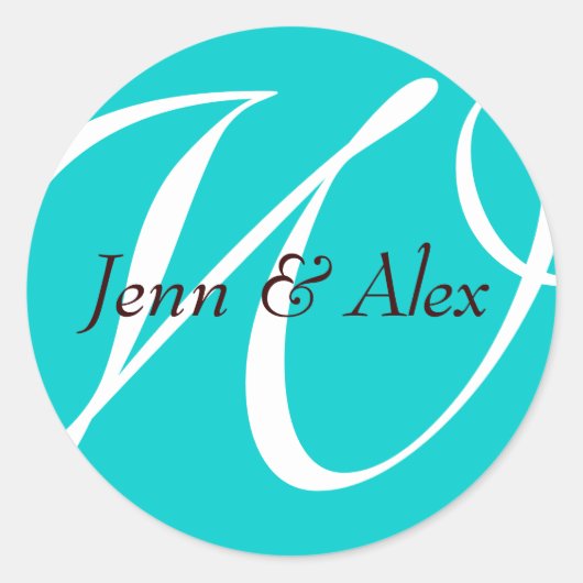 結婚式用シール| C1 ラウンドシール (正面)