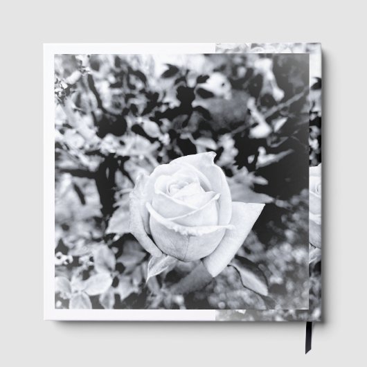 結婚式用モノクロバラゲストブック ゲストブック (裏面)