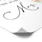 結婚式目前のサインへのキスはいくつ？ ポスター (角)