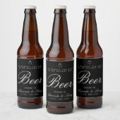 結婚式目前の乾杯ラベル ビールラベル (ボトル)