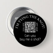 結婚式目前！乾杯を奢って！独身最後の夜 缶バッジ (正面&裏面)