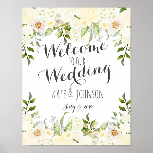 結婚式看板, ウェルカム, シャワー, ポスター, バナー ポスター (正面)