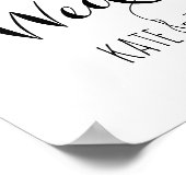 結婚式看板 ウェルカム ポスター ゴールドグリッター (角)