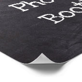 結婚式看板 フォトブース 黒板風 ポスター (角)