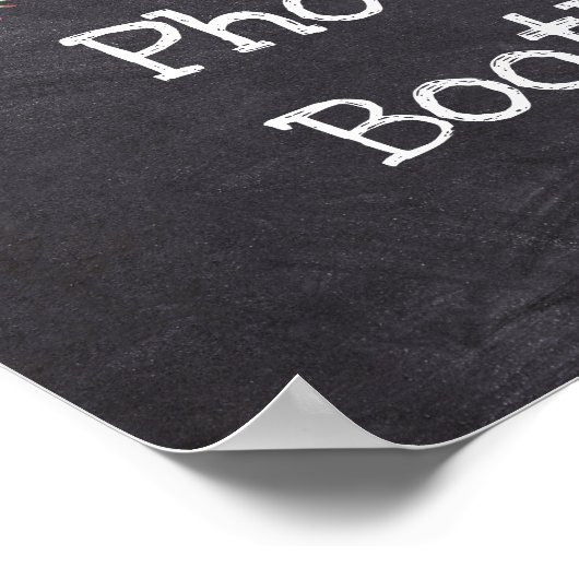 結婚式看板 フォトブース 黒板風 ポスター (角)