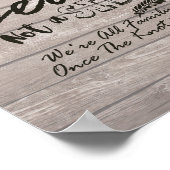 結婚式看板 席を選んで、陣営を選ばない 木と花 ポスター (角)