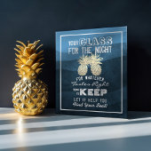 結婚式着席用ガラス 今夜の席はどこ？ ポスター