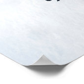 結婚式着席用ガラス 今夜の席はどこ？ ポスター (角)