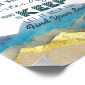 結婚式着席用ガラス 今夜の席はどこ? ポスター (角)