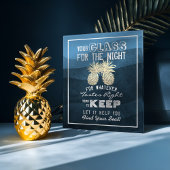 結婚式着席用グラス 今夜の席はどこ？ ポスター