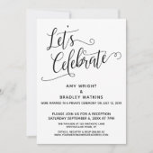 結婚式祝後のレセプション 招待状 (正面)