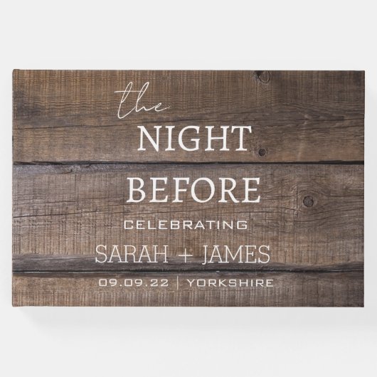 結婚式素朴の前夜の国 ゲストブック (正面)