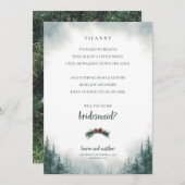 結婚式素朴パーティー花嫁付きプロポーザル 招待状 (正面/裏面)