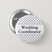 結婚式結婚のコーディネーターのピンバックボタン 缶バッジ (正面&裏面)