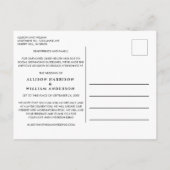 結婚式縮小のお知らせ エレガント 案内ポストカード (裏面)