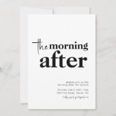 結婚式翌日の朝食パーティー招待状 招待状 (正面)