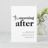 結婚式翌日の朝食パーティー招待状 招待状 (スタンド正面)