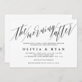 結婚式翌日の朝食会招待状 招待状 (正面/裏面)